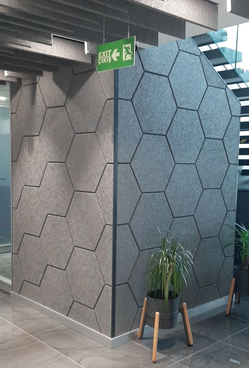 Kumaş Kaplı Keçe Panel Uygulama 1